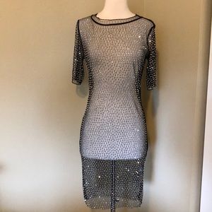Fashion Nova Sheer Dreams Mesh Dress Size M